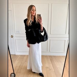 NWT Mayson The Label Satin Maxi Skirt